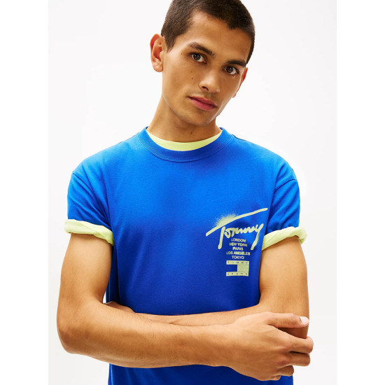 Tommy Hilfiger Ανδρική κοντομάνικη μπλούζα Signature Back Logo Jersey T-Shirt